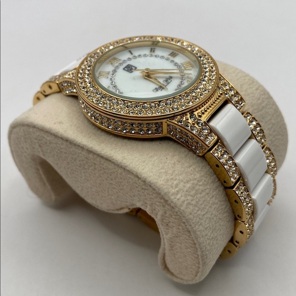 Victoria Wieck Ceramic Crystal Watch White 7-8”L Casual Evening Adjustable main image 11